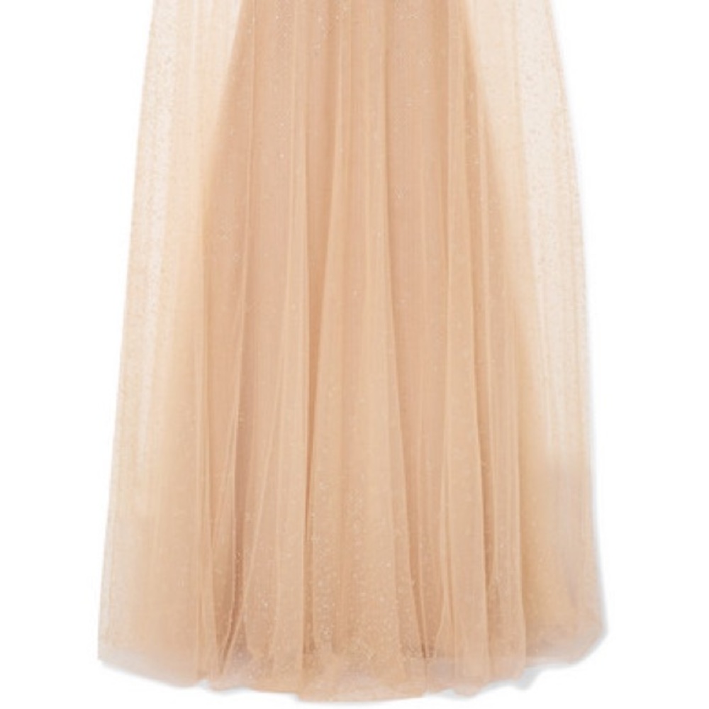 Marchesa Notte Embellished Glittered Tulle Gown-Blush Sz 16 - Picture 5 of 9